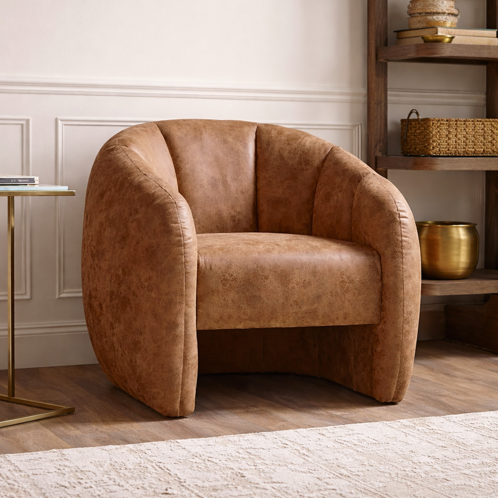 AARS ARMCHAIR - LATHER