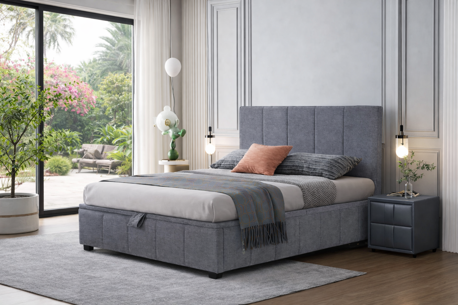 SOHO ELECTRIC END OPENING OTTOMAN STORAGE BED
